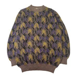 Vintage Avanrata Italy Pattern Knit Sweater XL